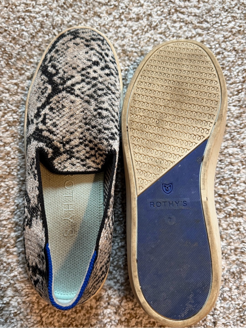 Rothy's Python Sneakers / Slip On - Picture 3 of 3